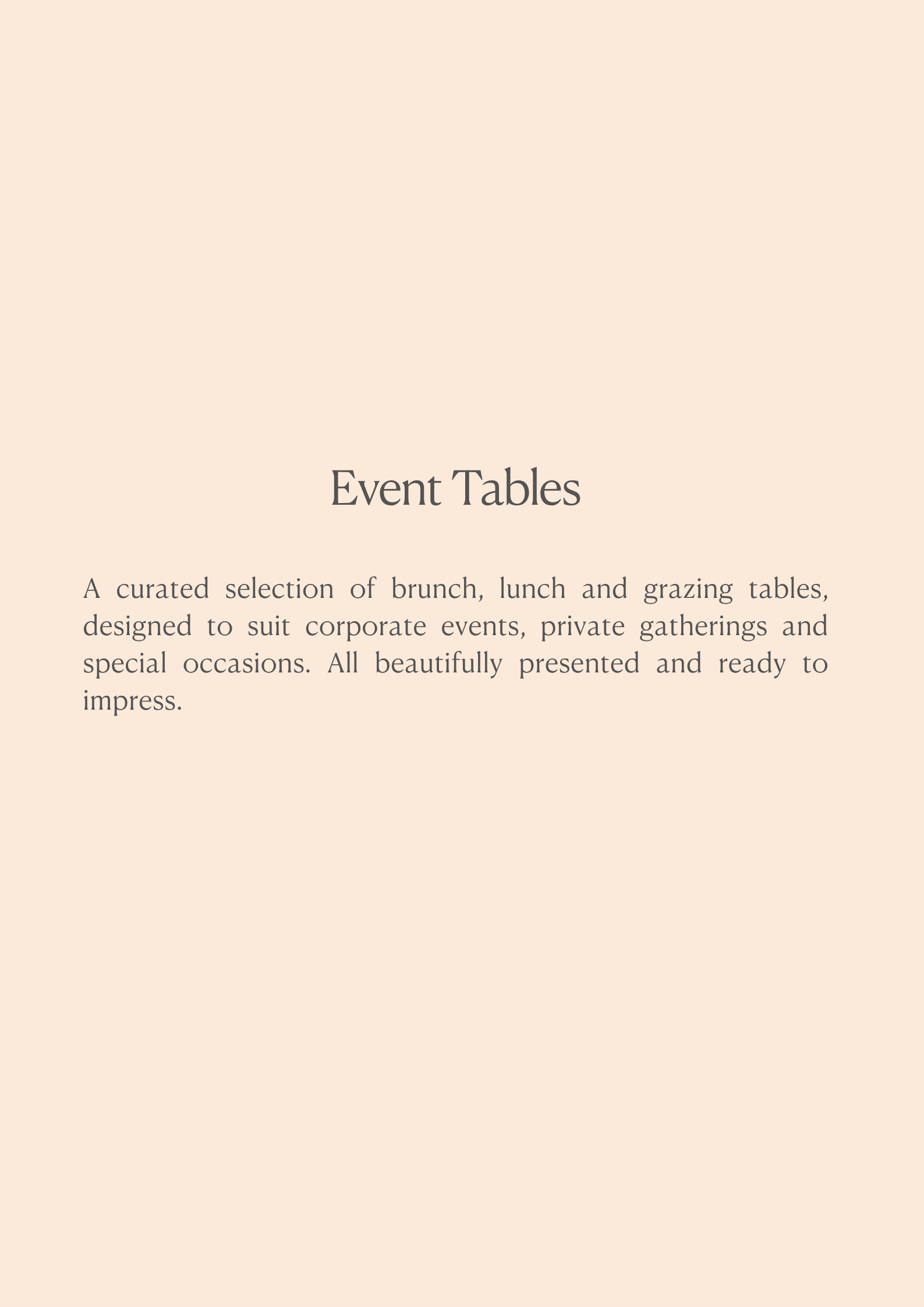Event Tables