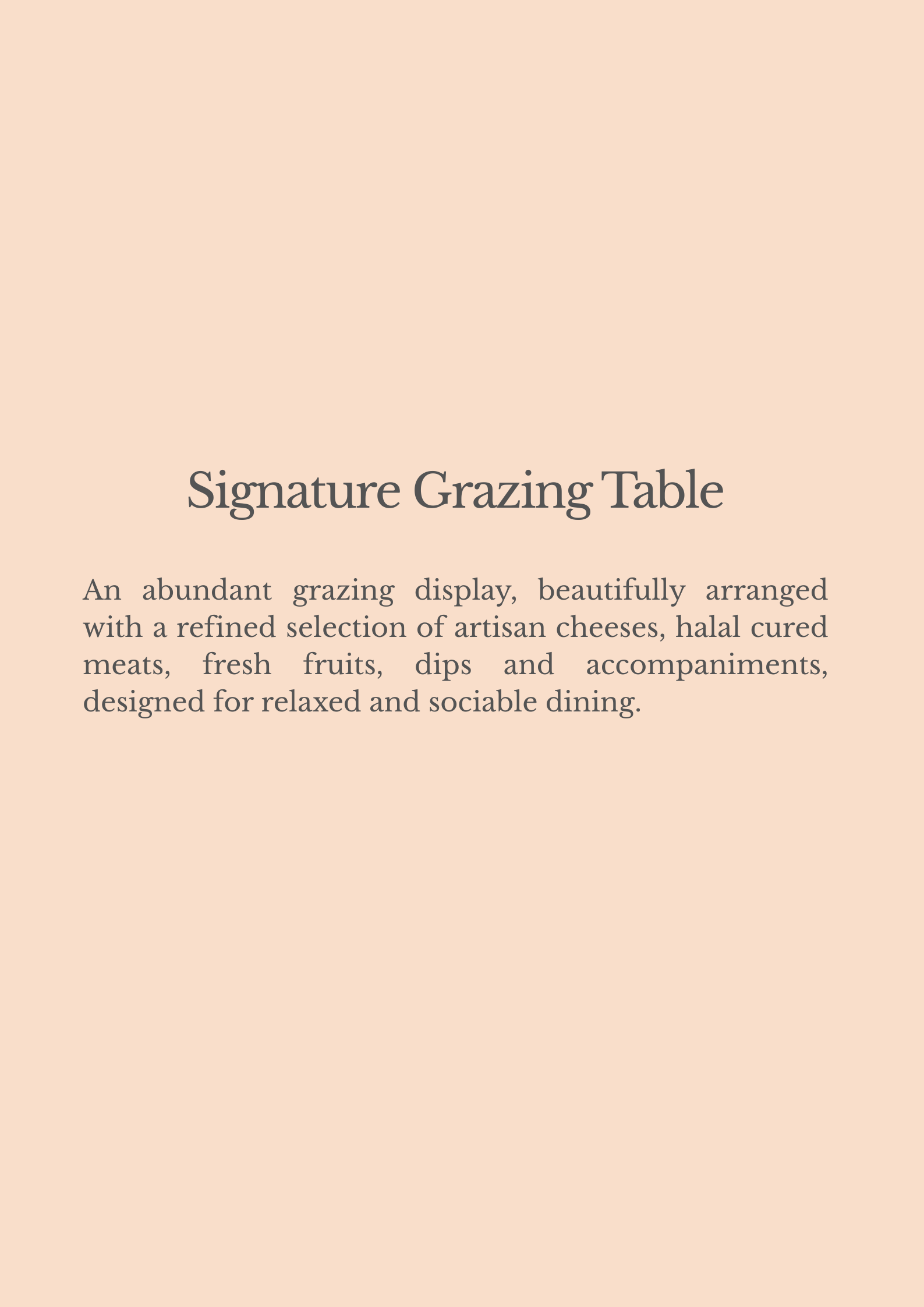 Signature Grazing Table