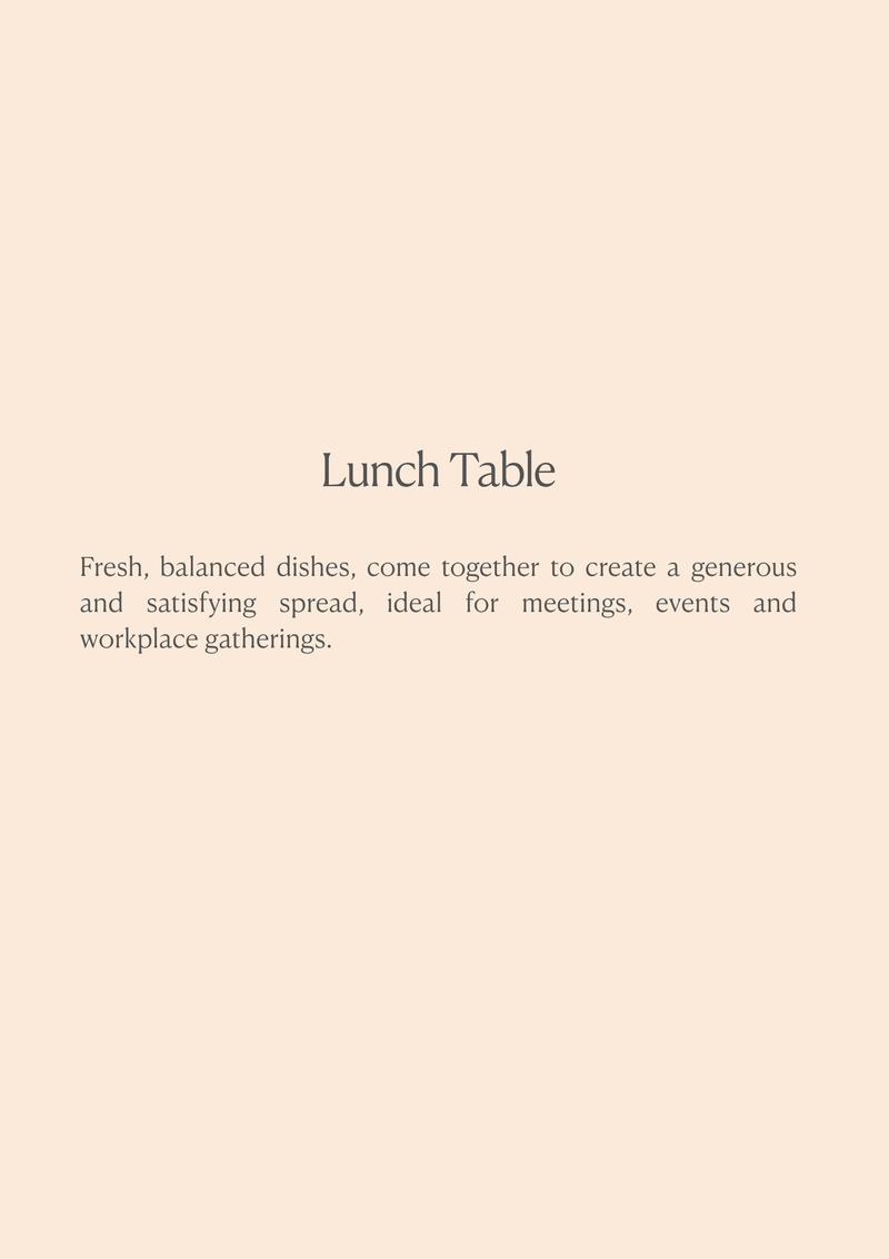 Lunch Table