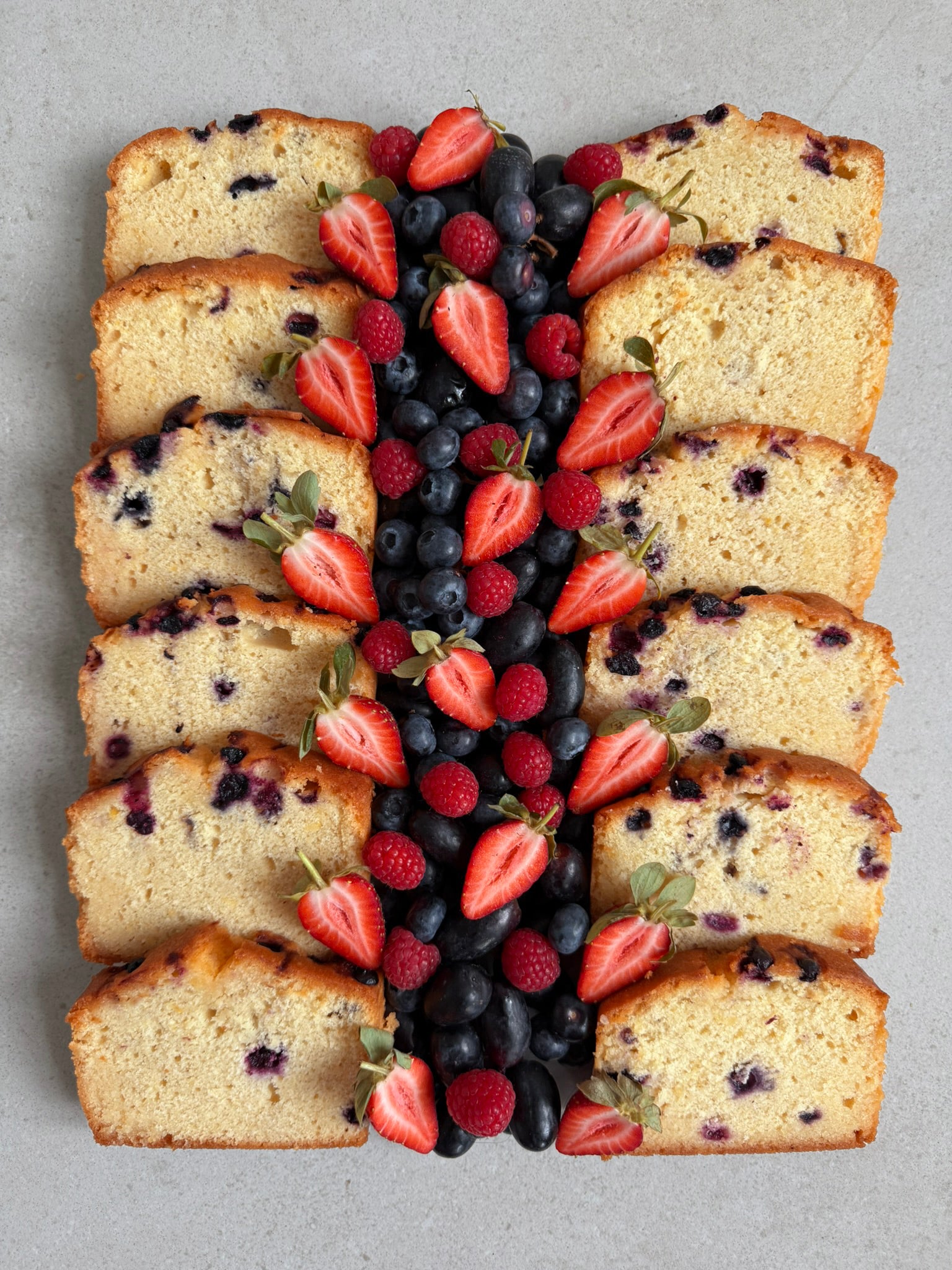Lemon & Berry Glaze Loaf Platter