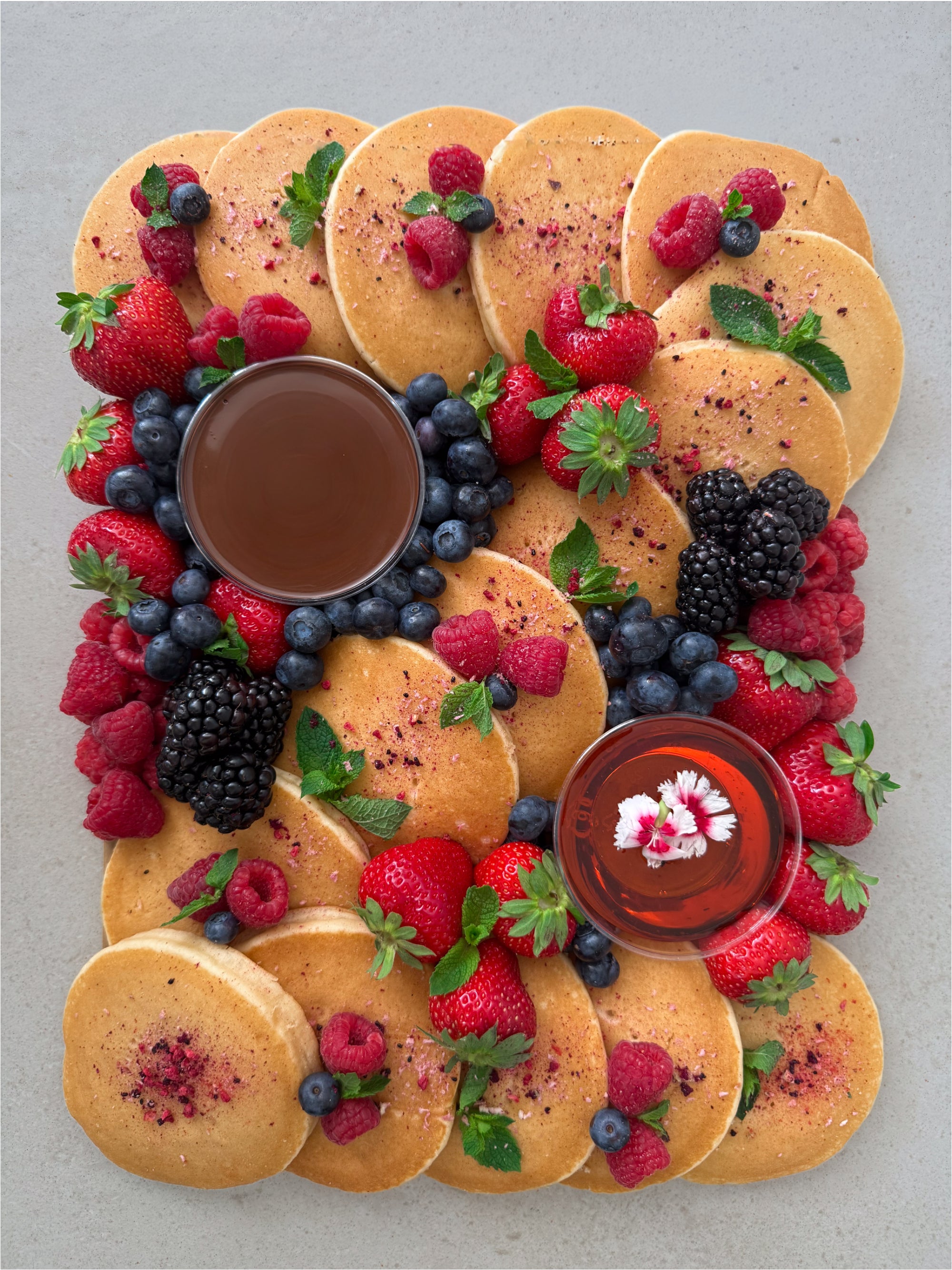 Golden Pancake & Berry Platter