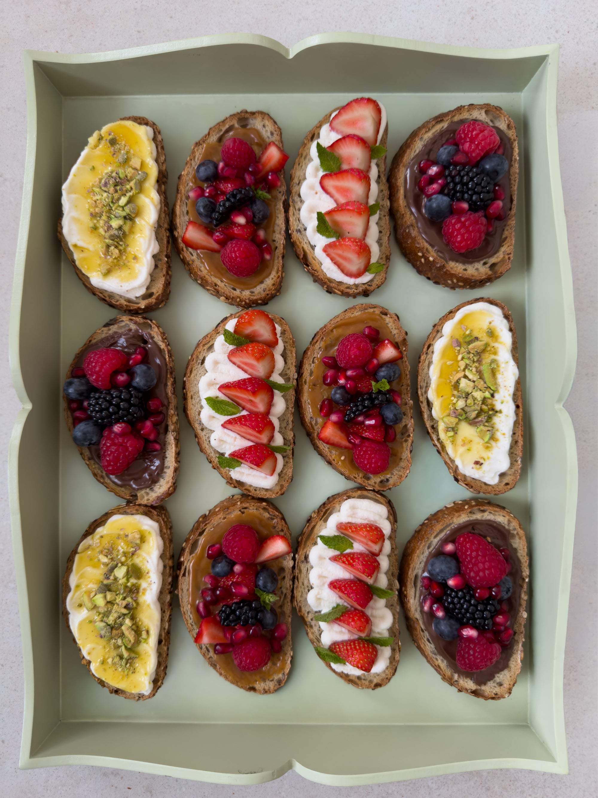 Sweet Bruschetta Selection